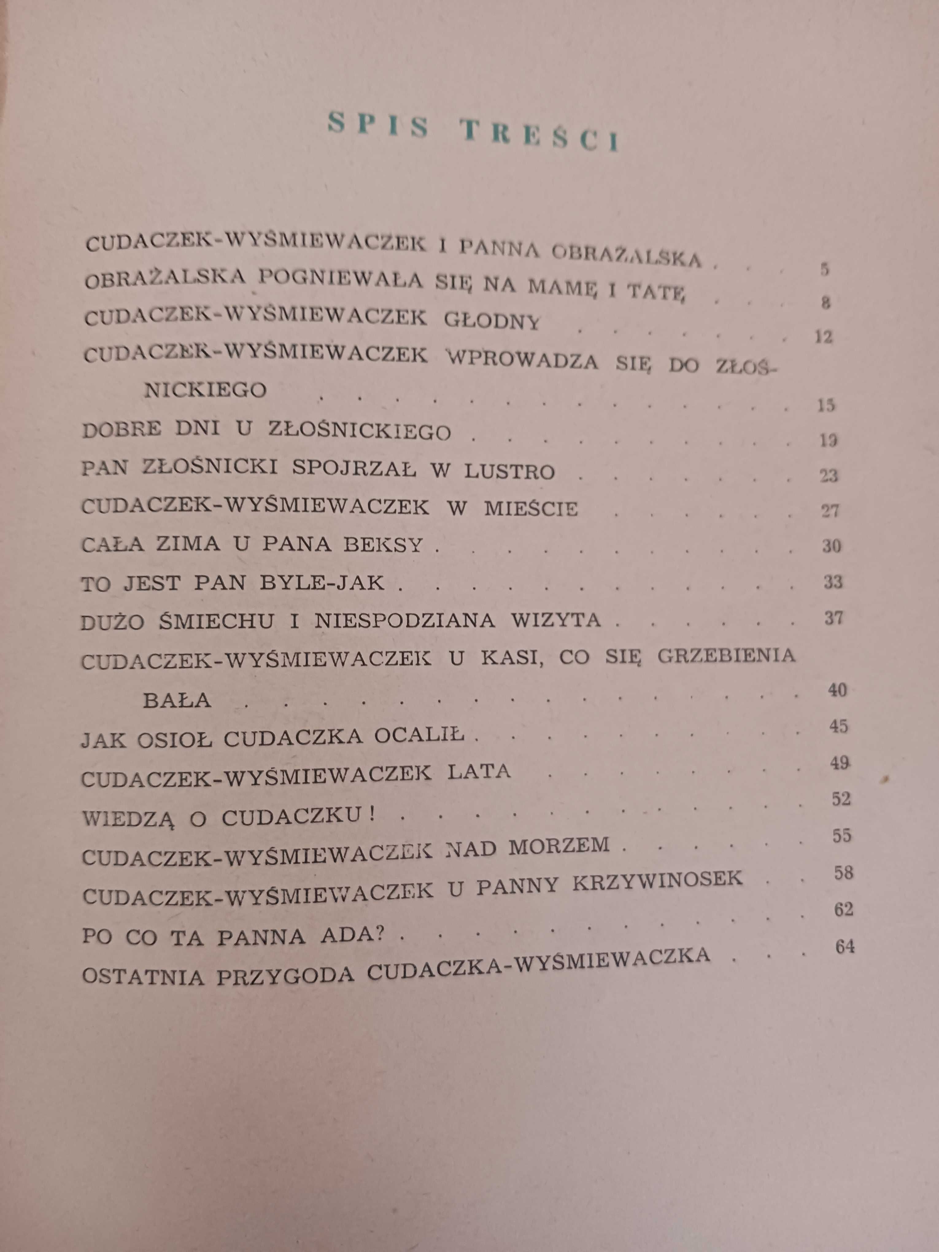 Książka "Cudaczek Wyśmiewaczek" z 1957 roku