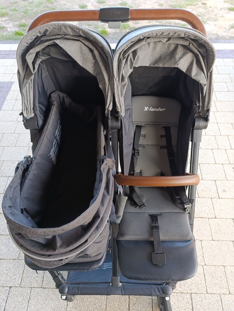 Wozek rok po roku X-Lander X-Double Spacerowy + Gondola