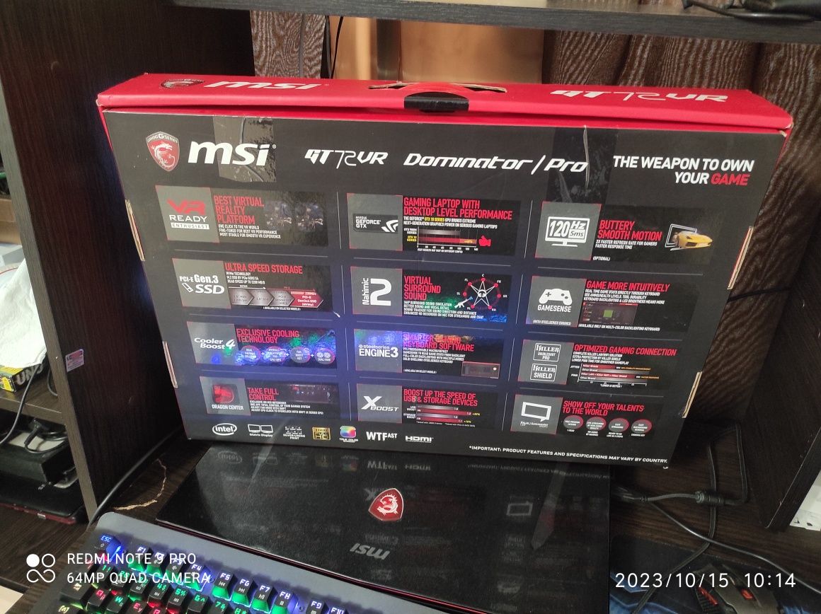 MSI GT72VR 7RD Dominator, (17,3  GTX1060 6GB , I7 7700, 16GB)