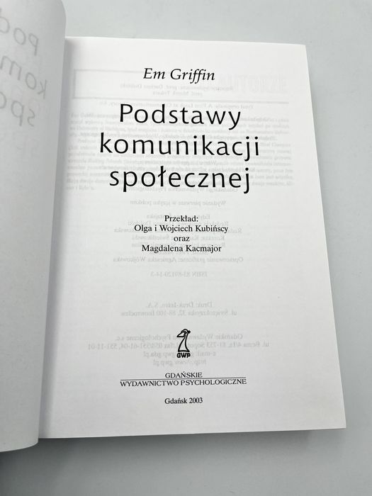 Podstawy komunikacji społecznej Em Griffin