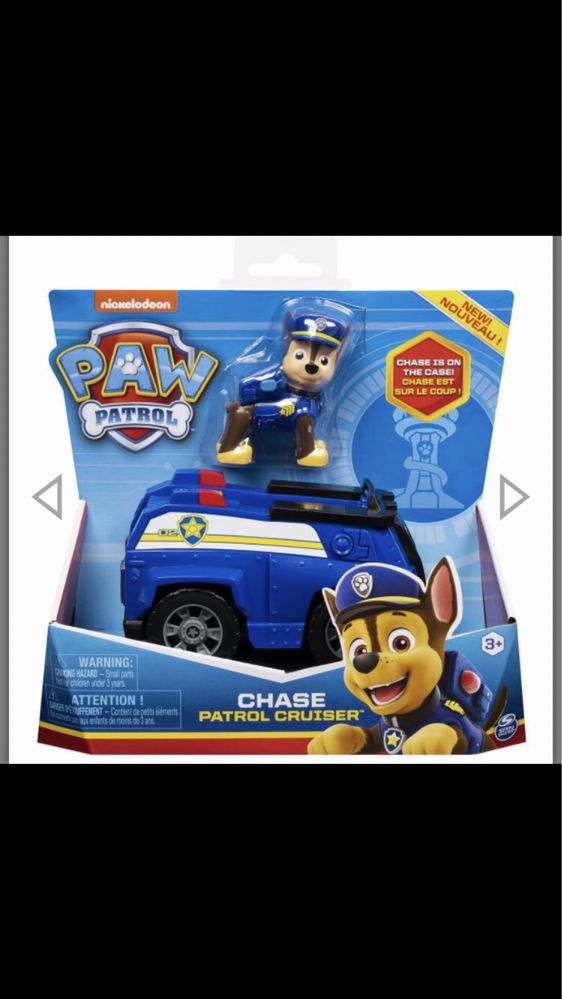 Paw Patrol Базовий автомобіль з водієм Гонщик Chase patrol cruser