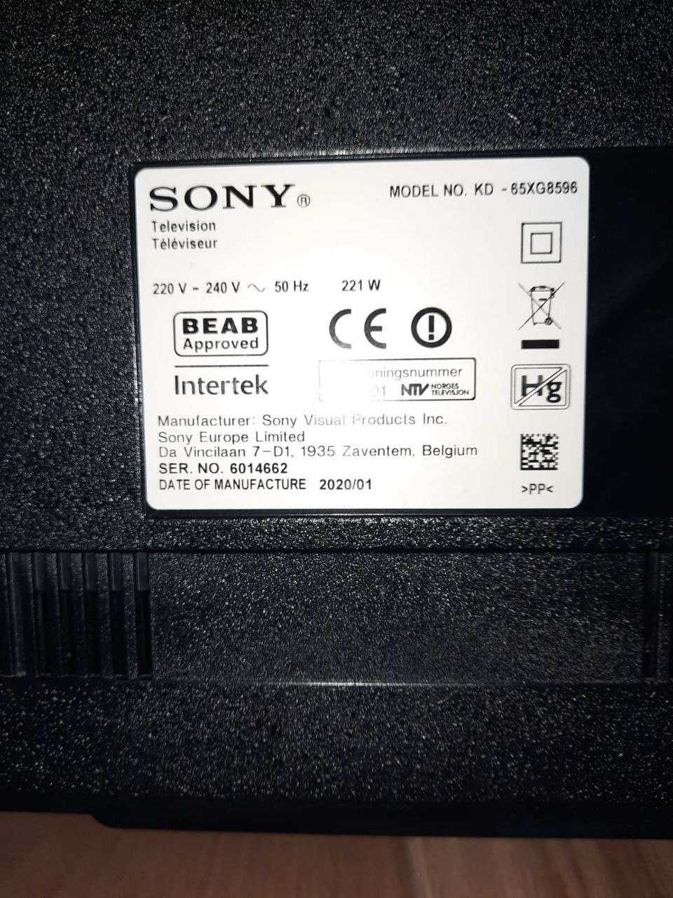 65" 120Гц SONY 4К UHD Android Смарт Український 65XG85 Німеччини