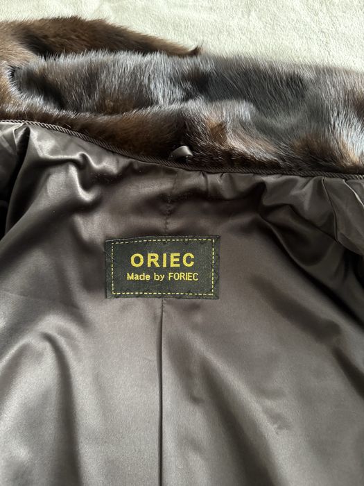 Норкова шуба коричнева