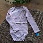 Body 92 nowe długi rękaw bawełna różowe love my mummy serce