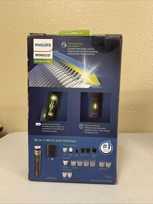 Тримери PHILIPS Norelco серії 5000 (18-in-1) V2 | Найновіша модель!