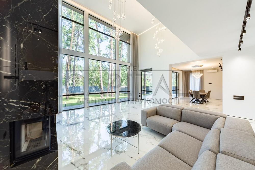 Продаж новий Сучасний будинок Плюти 350 м² 18 соток Обухів