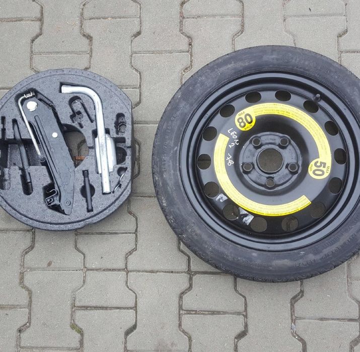 SEAT LEON II ALTEA A3 8P KOŁO DOJAZDOWE 16 5X112 LEWAREK