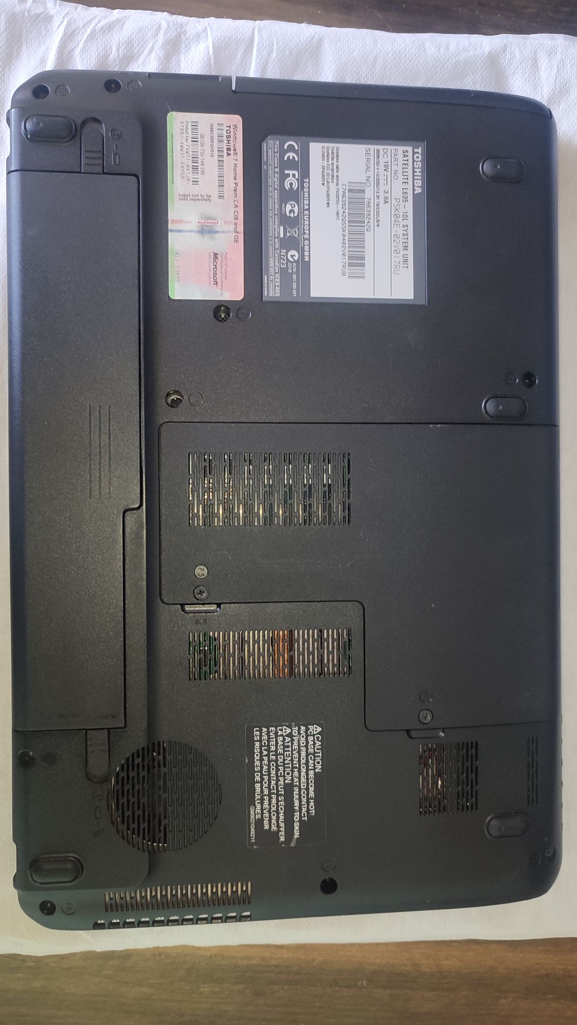 Ноутбук Toshiba Satellite L635-10L 13.3 дюйма