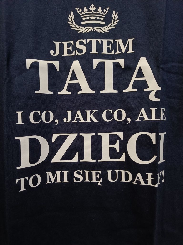 Zabawna koszulka dla taty r. XXL, Jestem tatą, t-shirt tata, nowa