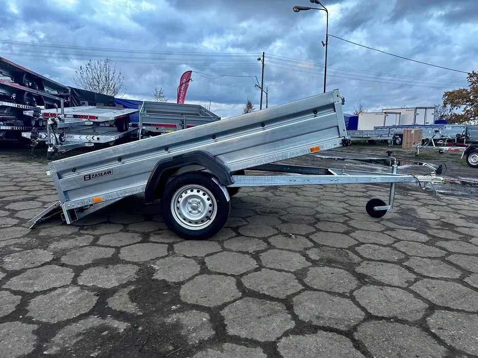 Przyczepa ZASŁAW 750KG 233x132cm KIPER dostawa RATY cena BRUTTO