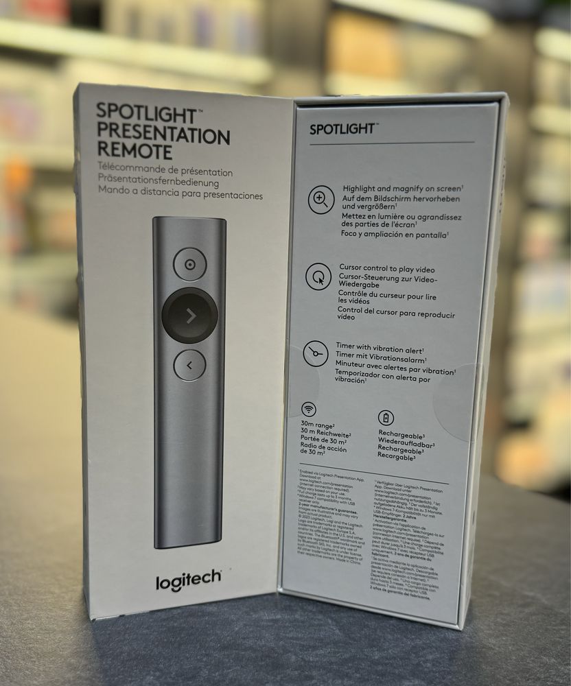 Презентер Logitech Spotlight Gray