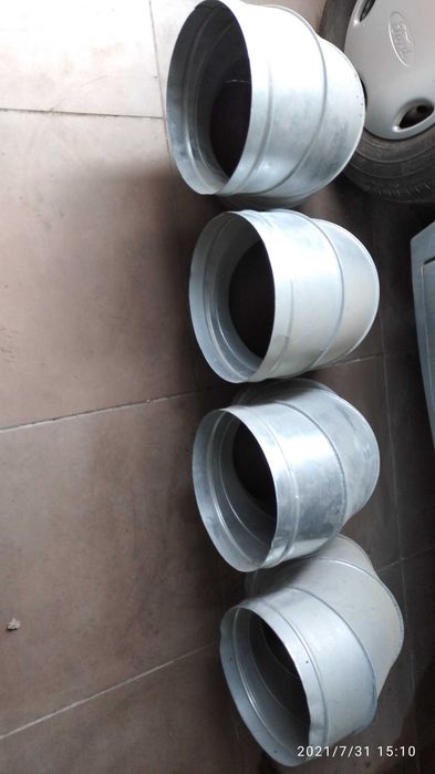 Condutas de ar metal