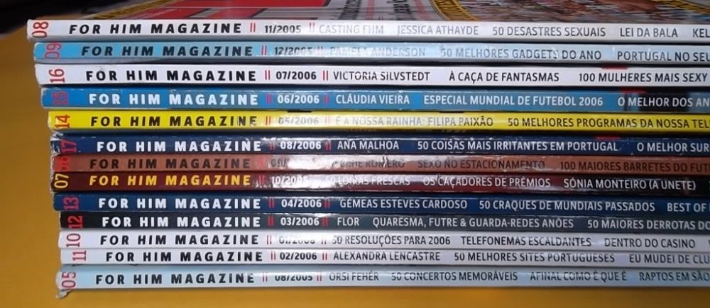 12 Revistas FHM portuguesas