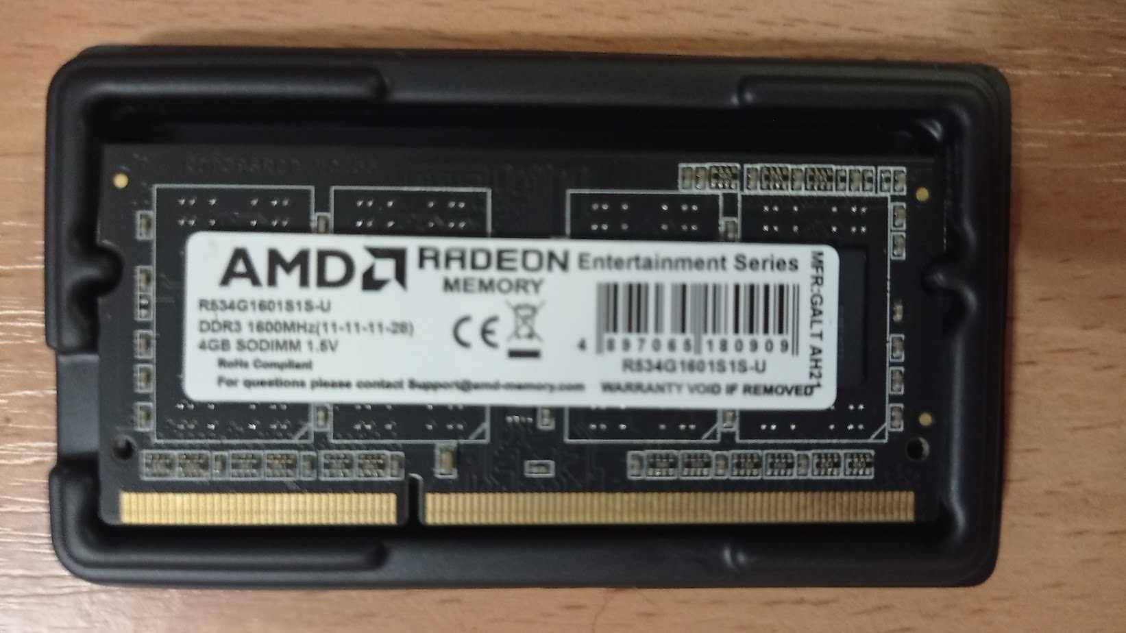 DDR3 4Gb 1600 MHz SODIMM 1.5v