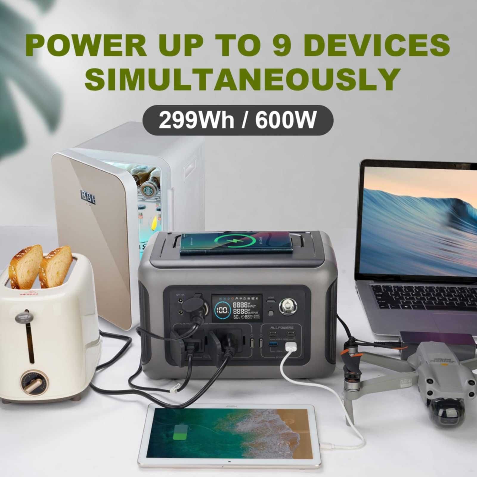 Allpowers 299Wh 600W Magazyn energii POWERBANK