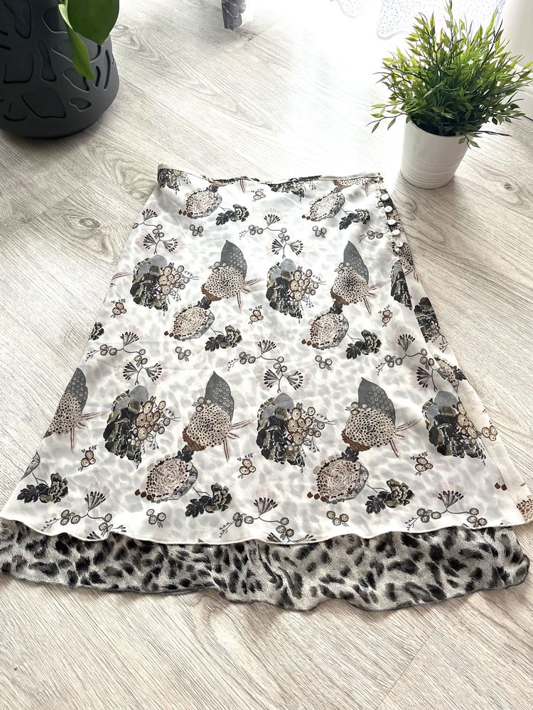 Letnia Ponadczasowa Zwiewna Beżowa Spódnica Midi/Maxi Vero Moda M/L/XL