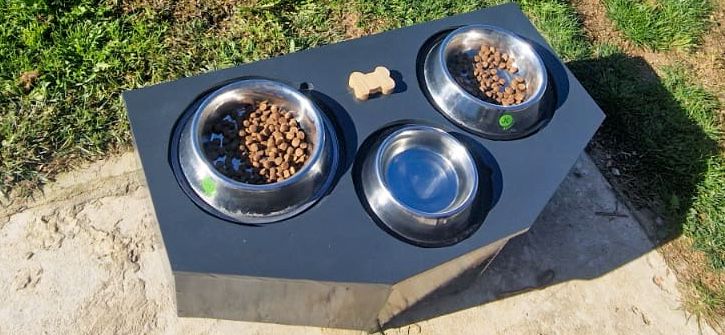 Suporte para tigela de cão /Dog bowl stand/ Dog bowl Box