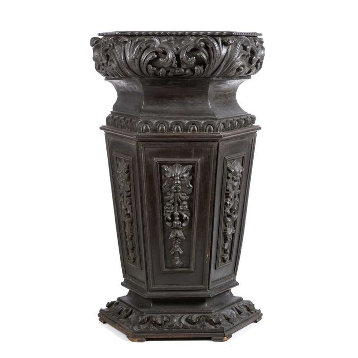 Base de redoma em madeira