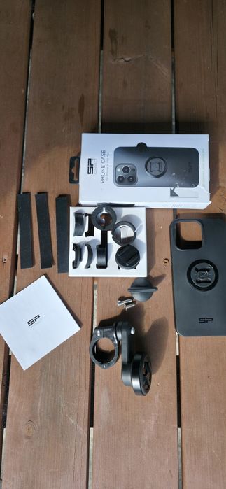 Uchwyt motocyklowy/ rowerowy SP Connect + etui iPhone 14 Pro Max