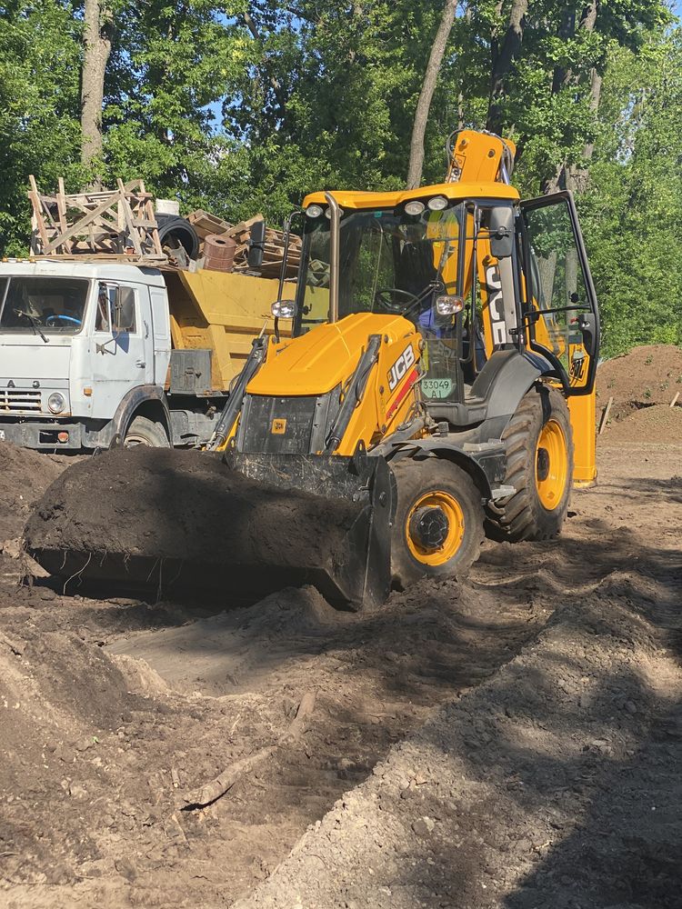 Аренда екскаватора JCB 3 CX , вывоз мусора .