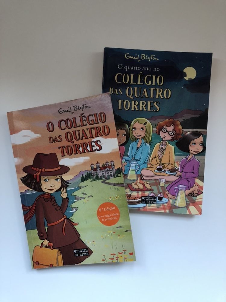 Livros Colégio das Quatro Torres 1 e 4