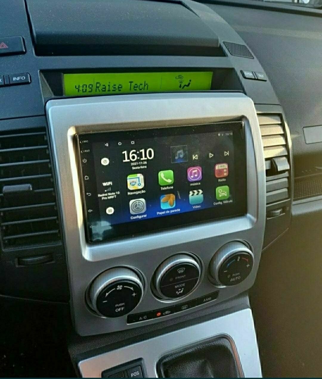 Rádio 2 DIN Android carplay e Android auto + 2 GB RAM + 32 GB ROM + GP