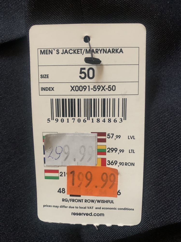 Nowa marynarka Reserved rozmiar 50