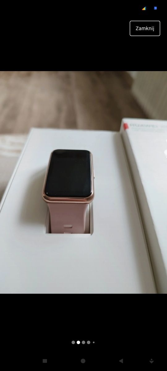 Zegarek damski  Huawei watch fit różowy