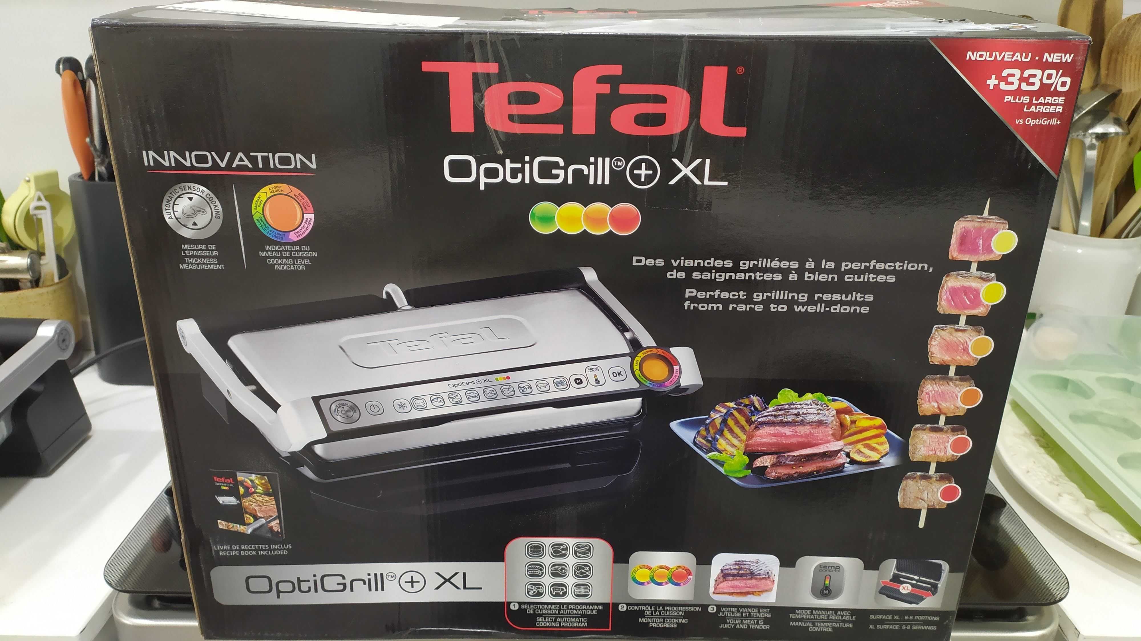 Grelhador TEFAL OptiGril + XL (NOVO)