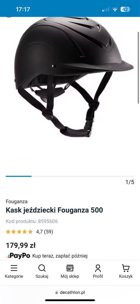 Kask na konie dla dziecka