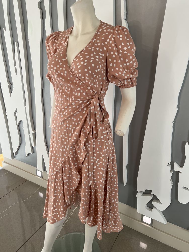 Laurella Sukienka Milano White Dots S 36