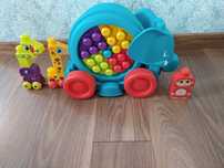 Słonik fisher price z klockami mega bloks