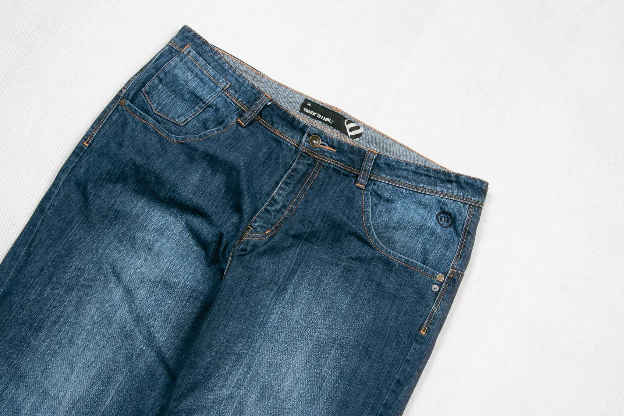 Spodnie jeansowe y2k Animal loose fit 36us
