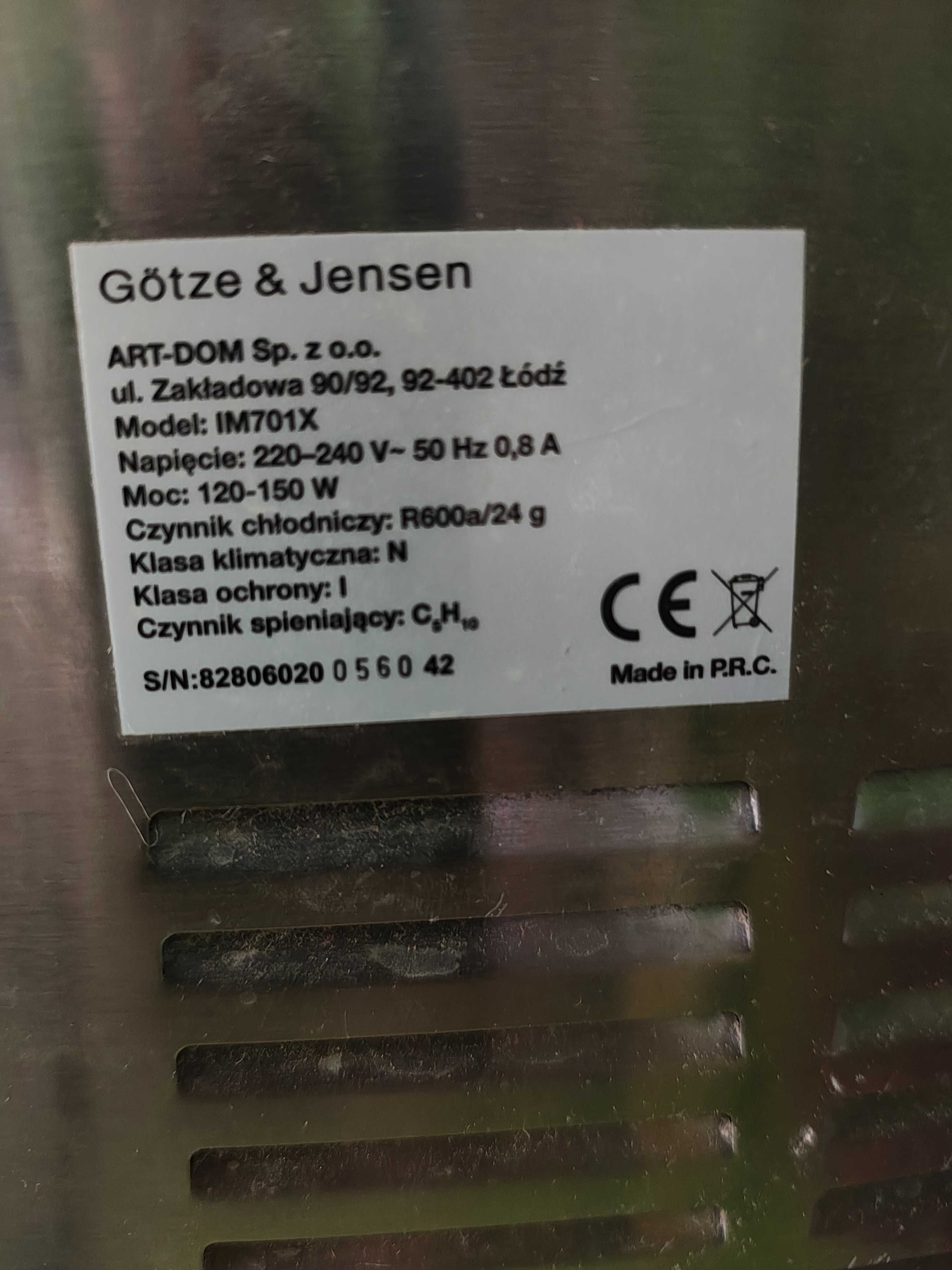 Kostkarka do lodu GÖTZE & JENSEN IM701X Inox Pojemnik 2.2 L