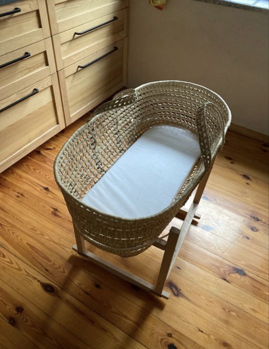 Kosz Mojżesza z bujakiem drewnianym