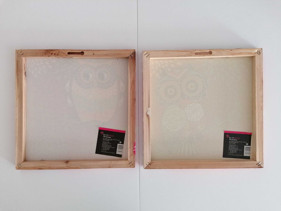 2 Telas decorativas 28x28