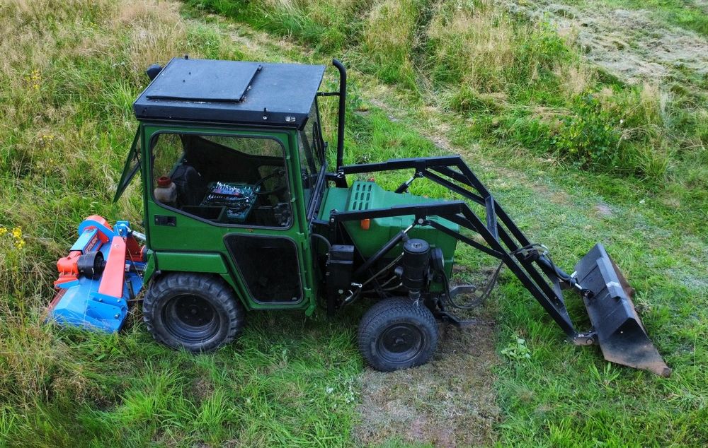 Traktor traktorek Hako Hakotrac 3800D z turem, TUR, kosiarka bijakowa