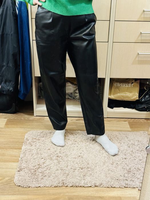 Mango брюки штаны эко кожа