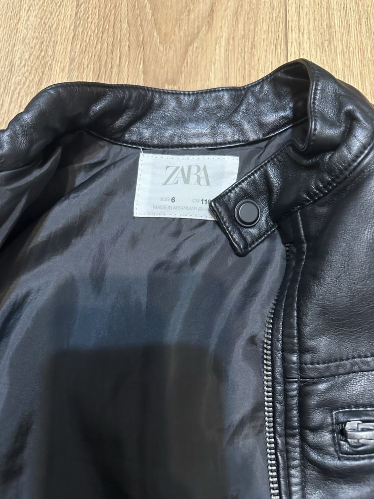 Косуха кожаная куртка Zara 6