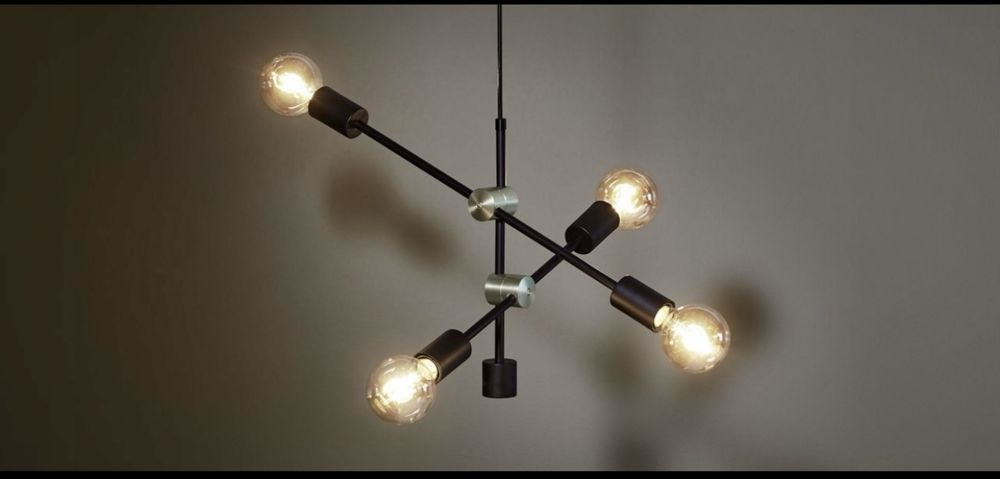 Niwa lampa TORSTEIN nowa w pudelku nie uzywana loft czarno zlota