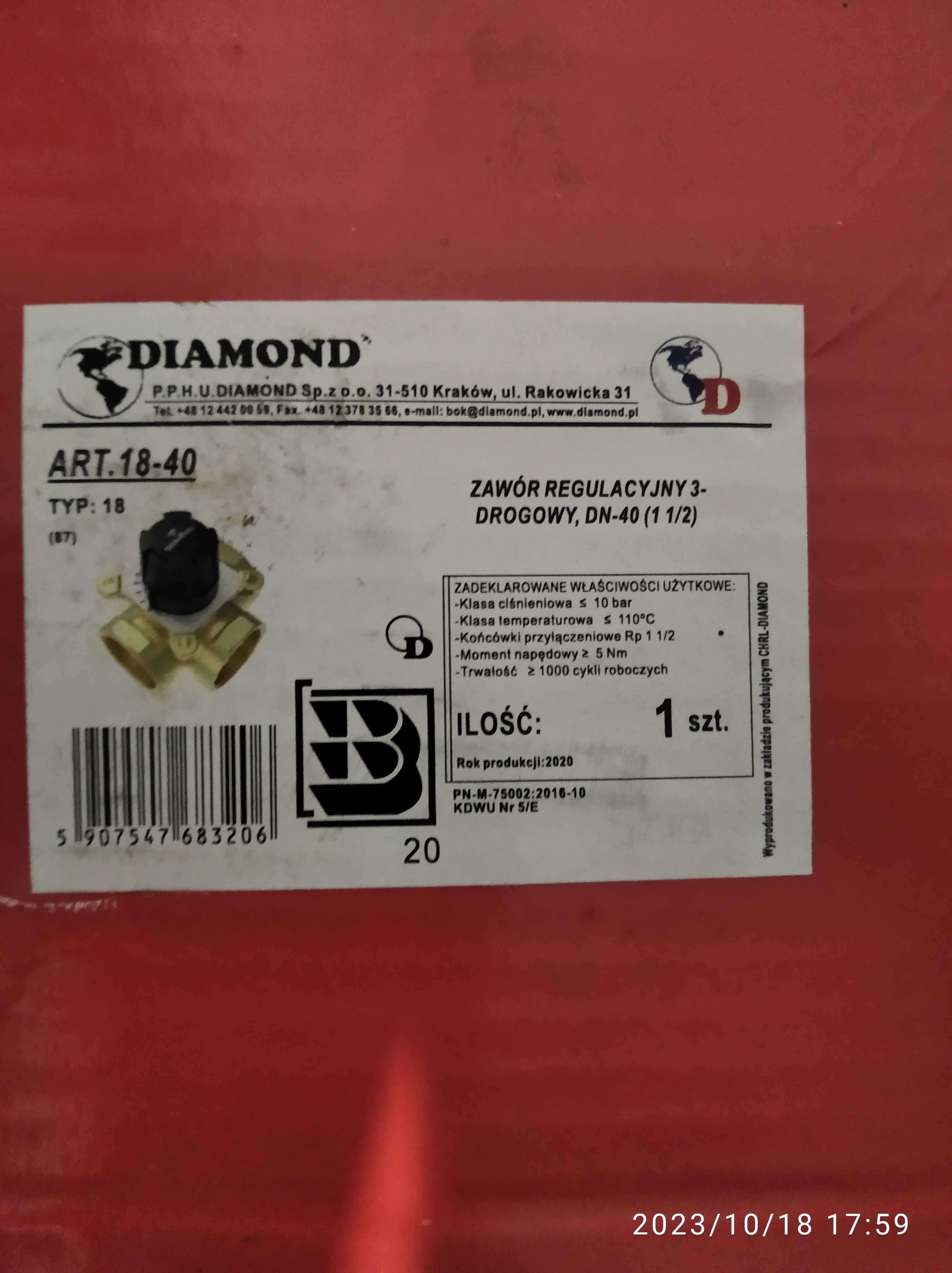 Zawór 3 drogowy Diamond 1.5 cala