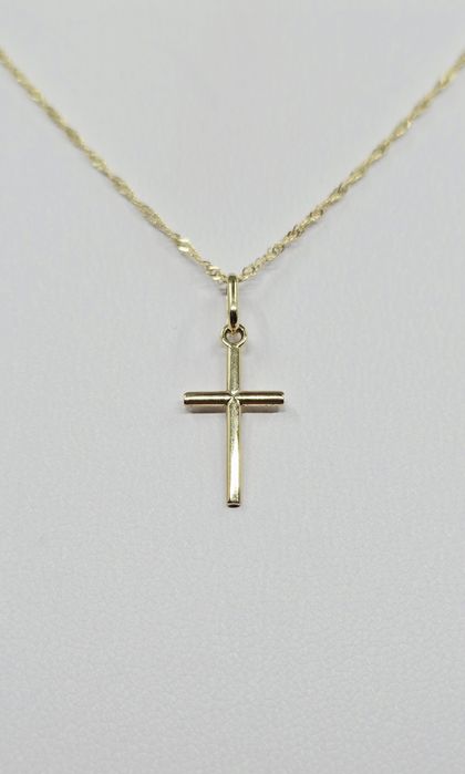 Złota zawieszka Krzyż próba 585 14k