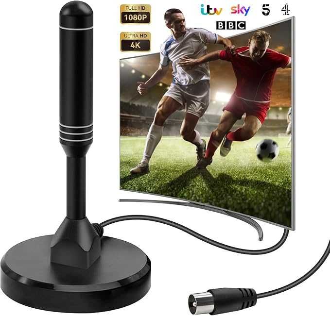 Chaowei DVB66 antena wewnętrzna DVB-T2 przenośna z magnesem 2m kabel