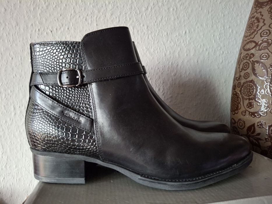 Tamaris skórzane sztyblety damskie 41