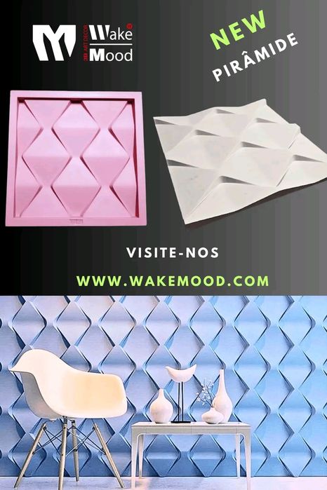 Molde 3d Silicone Pirâmide