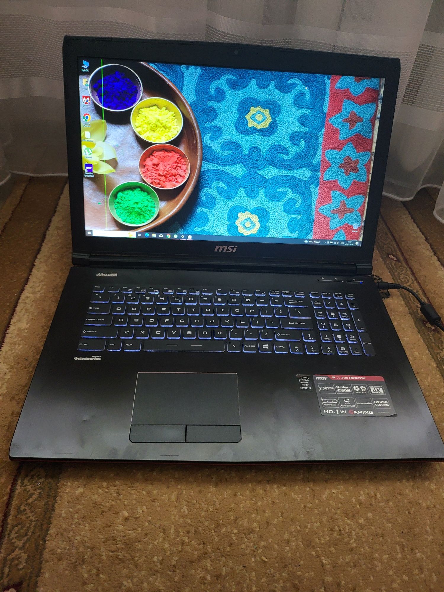 MSI GE72 17.3' Intel Core i7-4720HQ 16Gb RAM GTX 960m