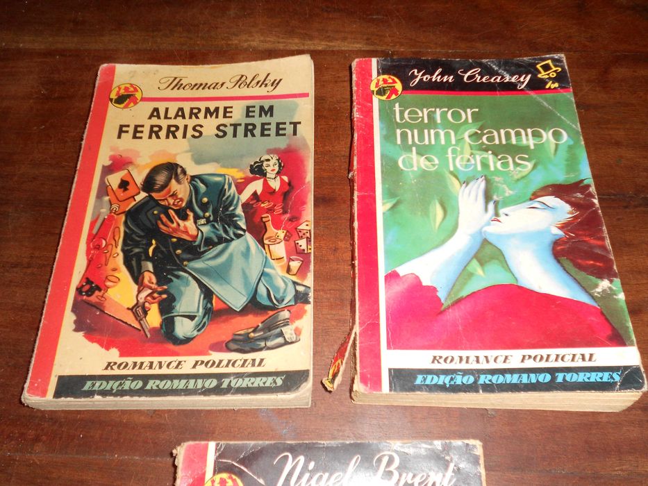 Livros colecção Grandes Mistérios Anos 50 - Polsky, Creasey, Brent