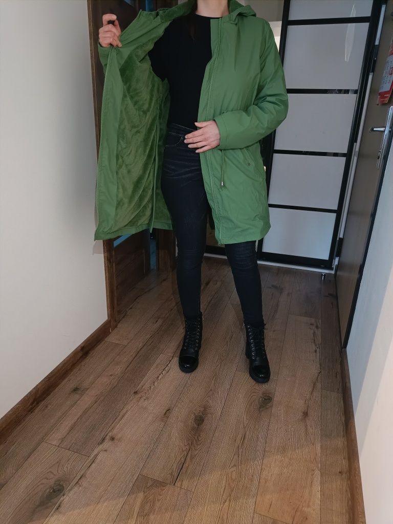 Kurtka ciążowa zimowa 42 XL zielony