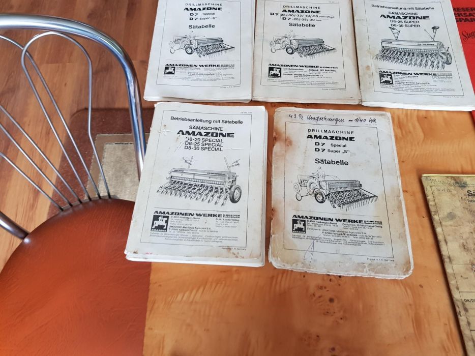 Tabela Tabele wysiewu do siewników Amazon, Hassia, Nordsten, i inne