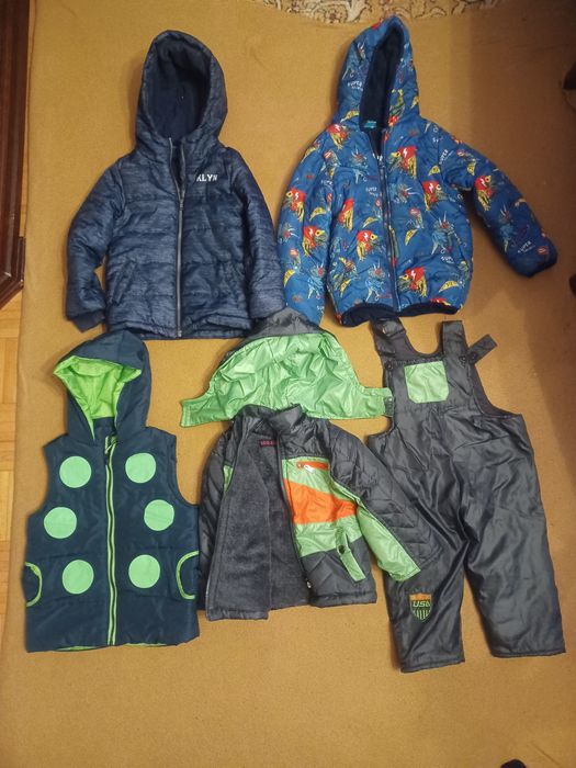 2 kurtki plus kamizelka plus kombinezon 2 częściowy